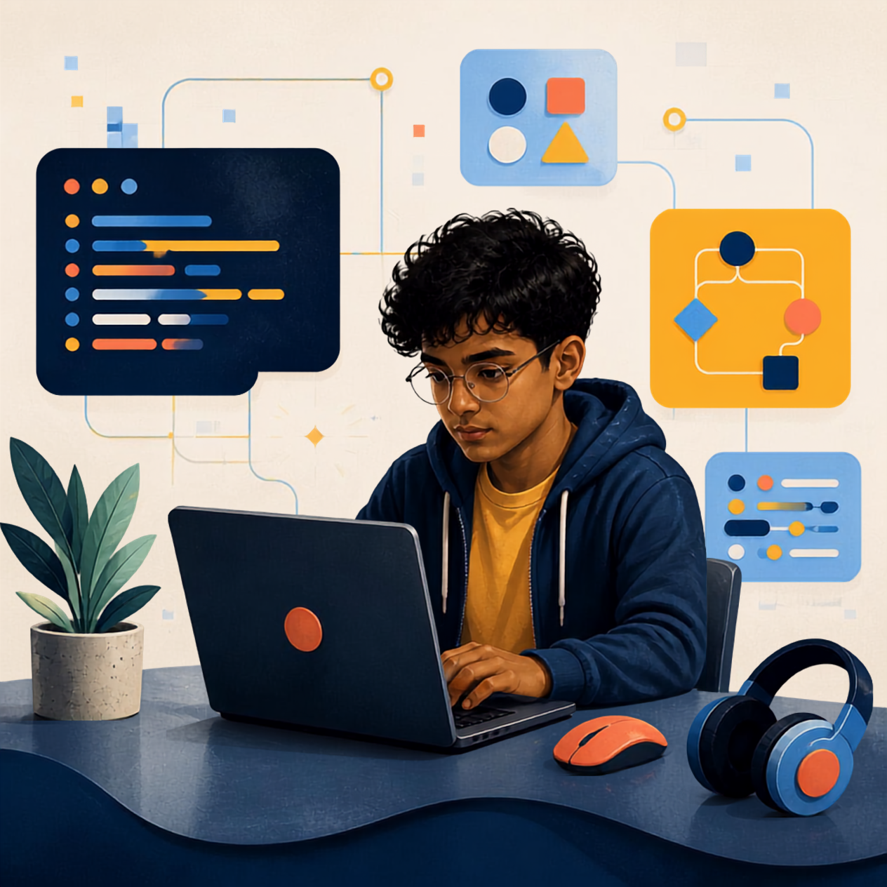 Computing learning illustration